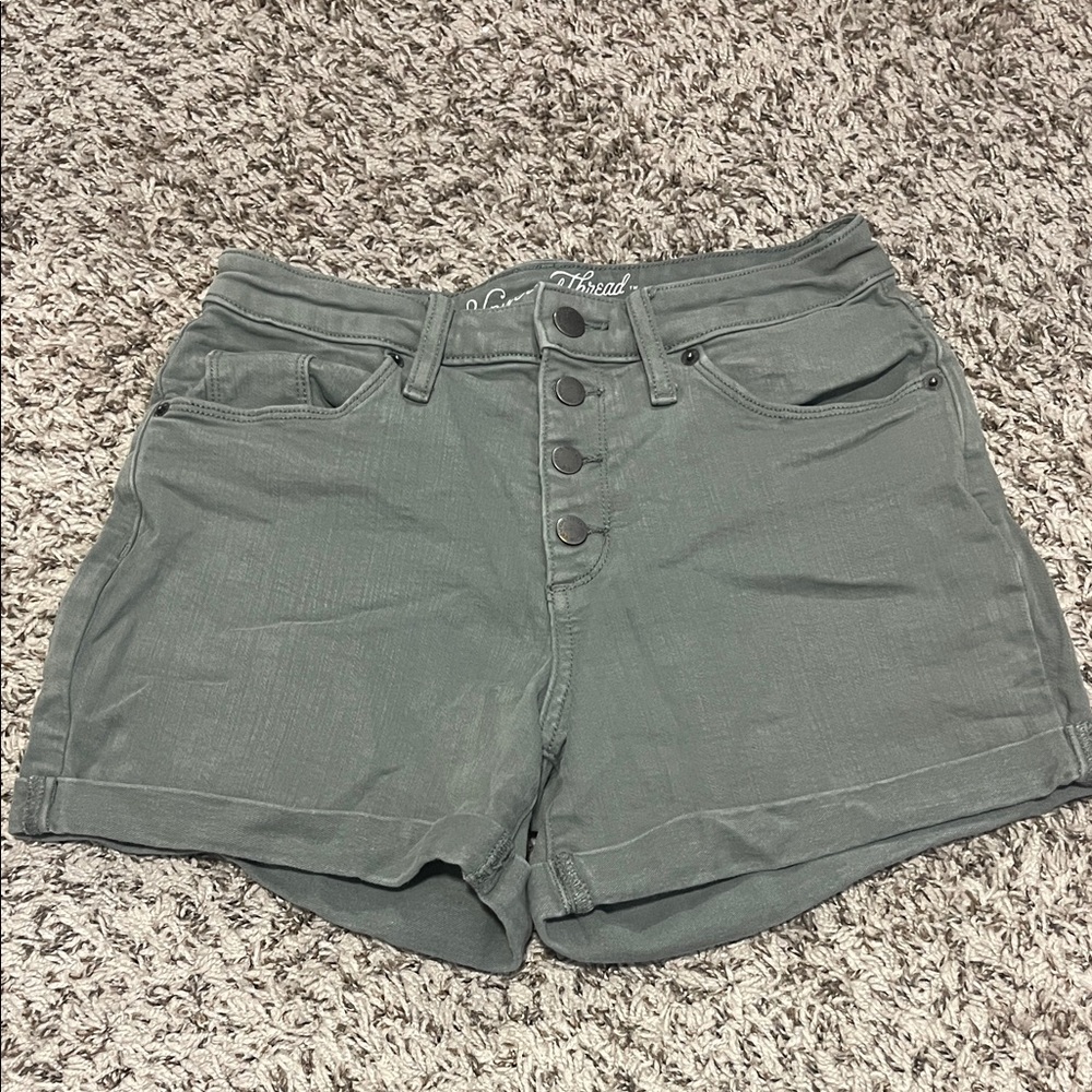 Universal Thread Women's High Waist Green Shorts
